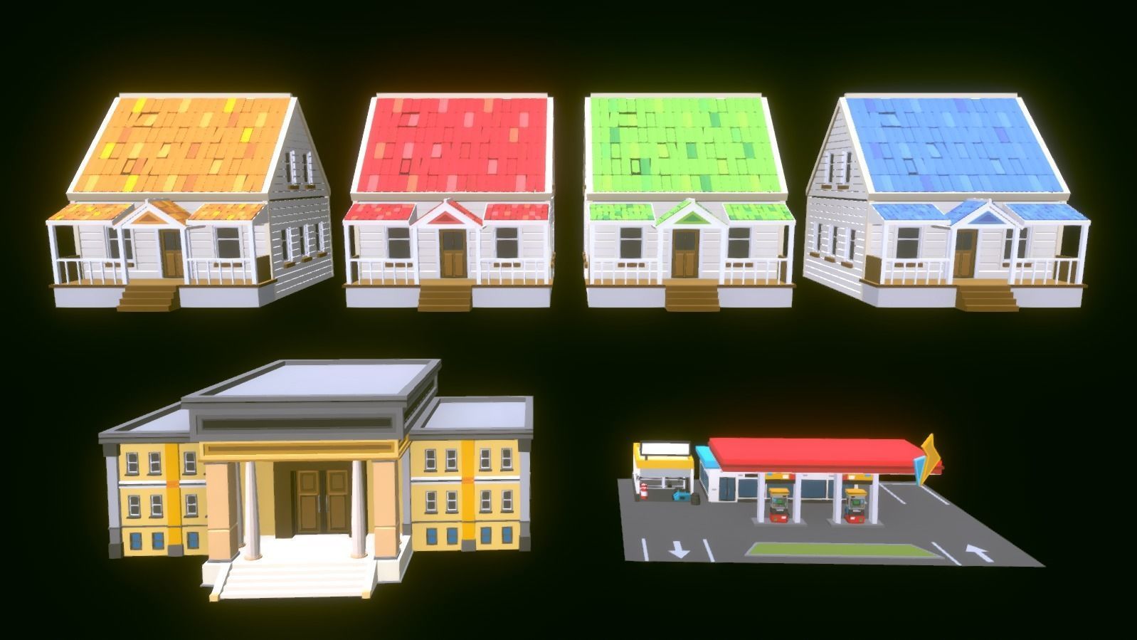 POLYGRUNT - Low Poly City Pack 3D ART Low-poly 3D model_34