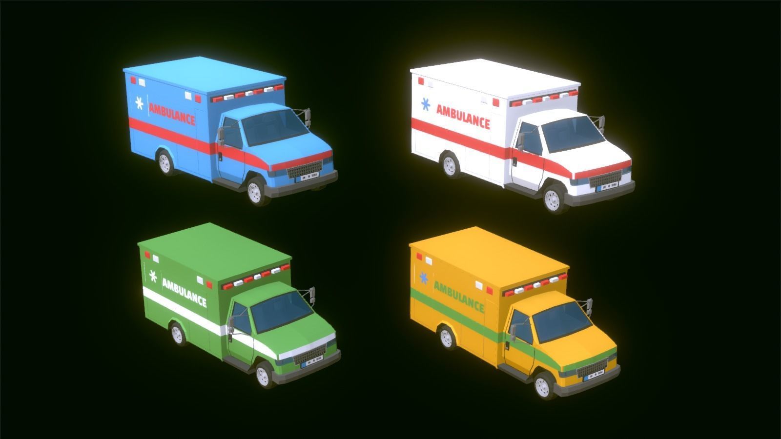 POLYGRUNT - Low Poly City Pack 3D ART Low-poly 3D model_13