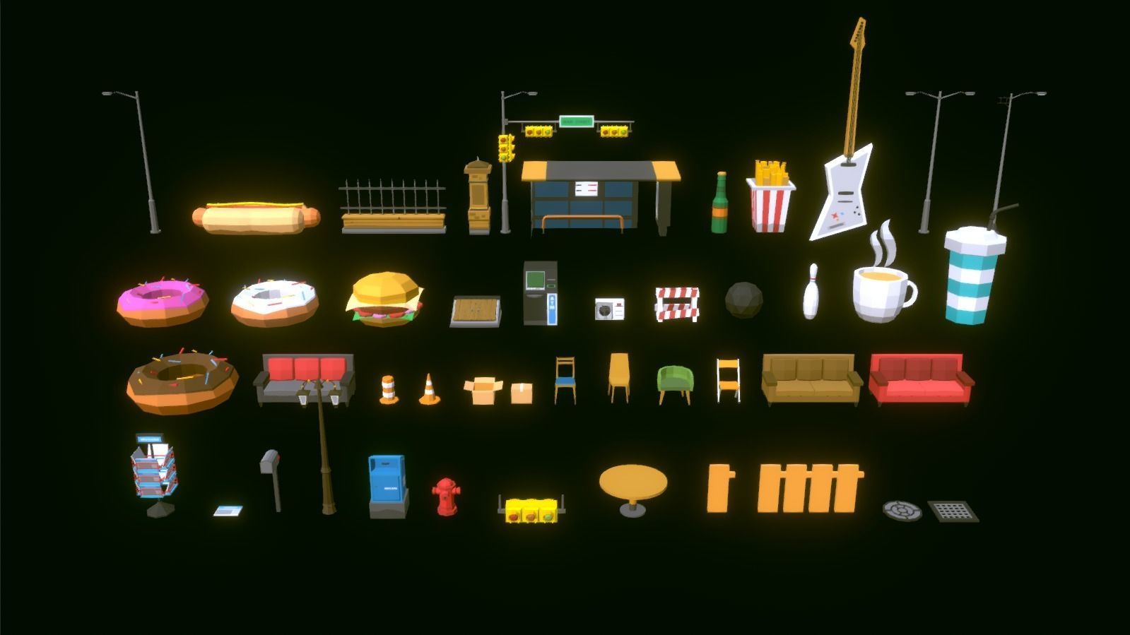 POLYGRUNT - Low Poly City Pack 3D ART Low-poly 3D model_27