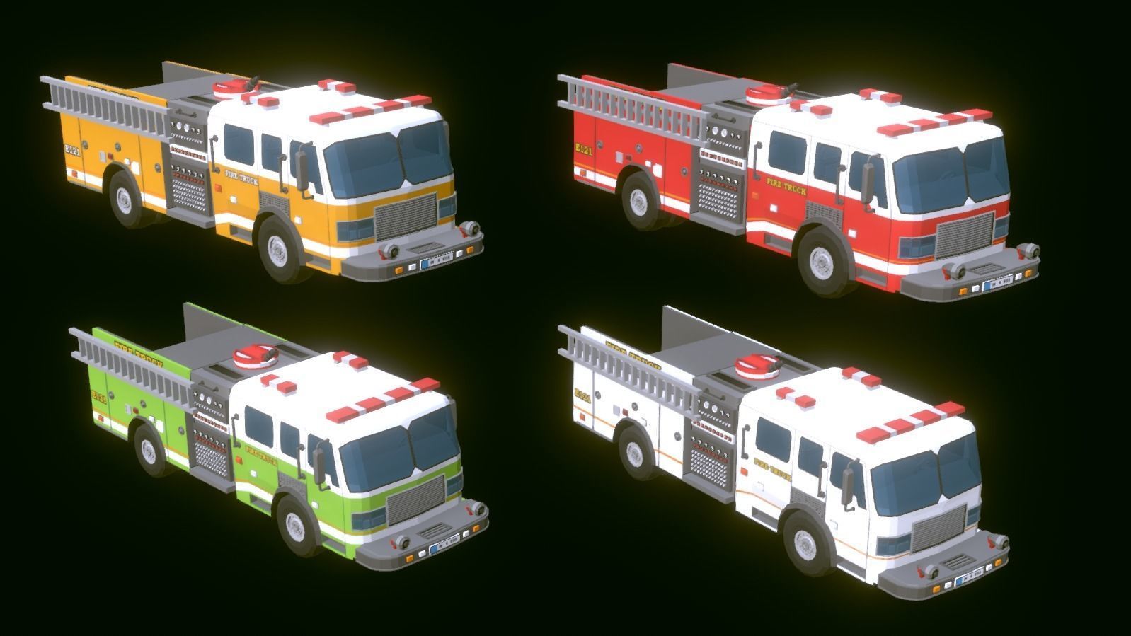 POLYGRUNT - Low Poly City Pack 3D ART Low-poly 3D model_15