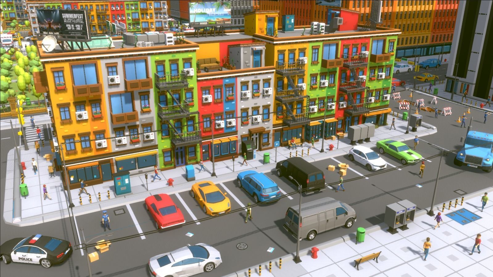 POLYGRUNT - Low Poly City Pack 3D ART Low-poly 3D model_7