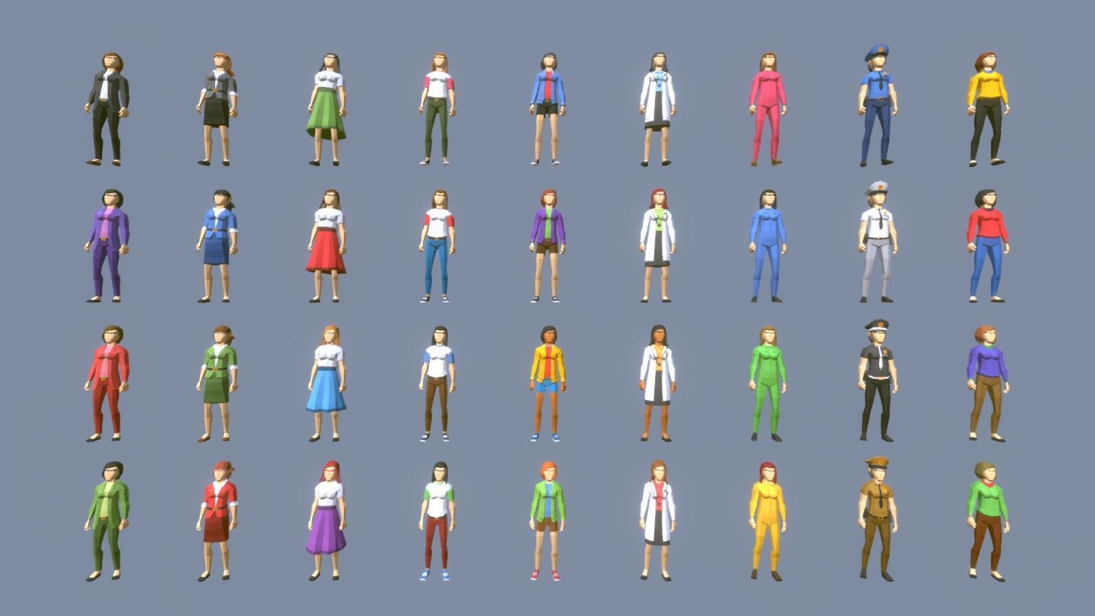 POLYGRUNT - Low Poly City Pack 3D ART Low-poly 3D model_12