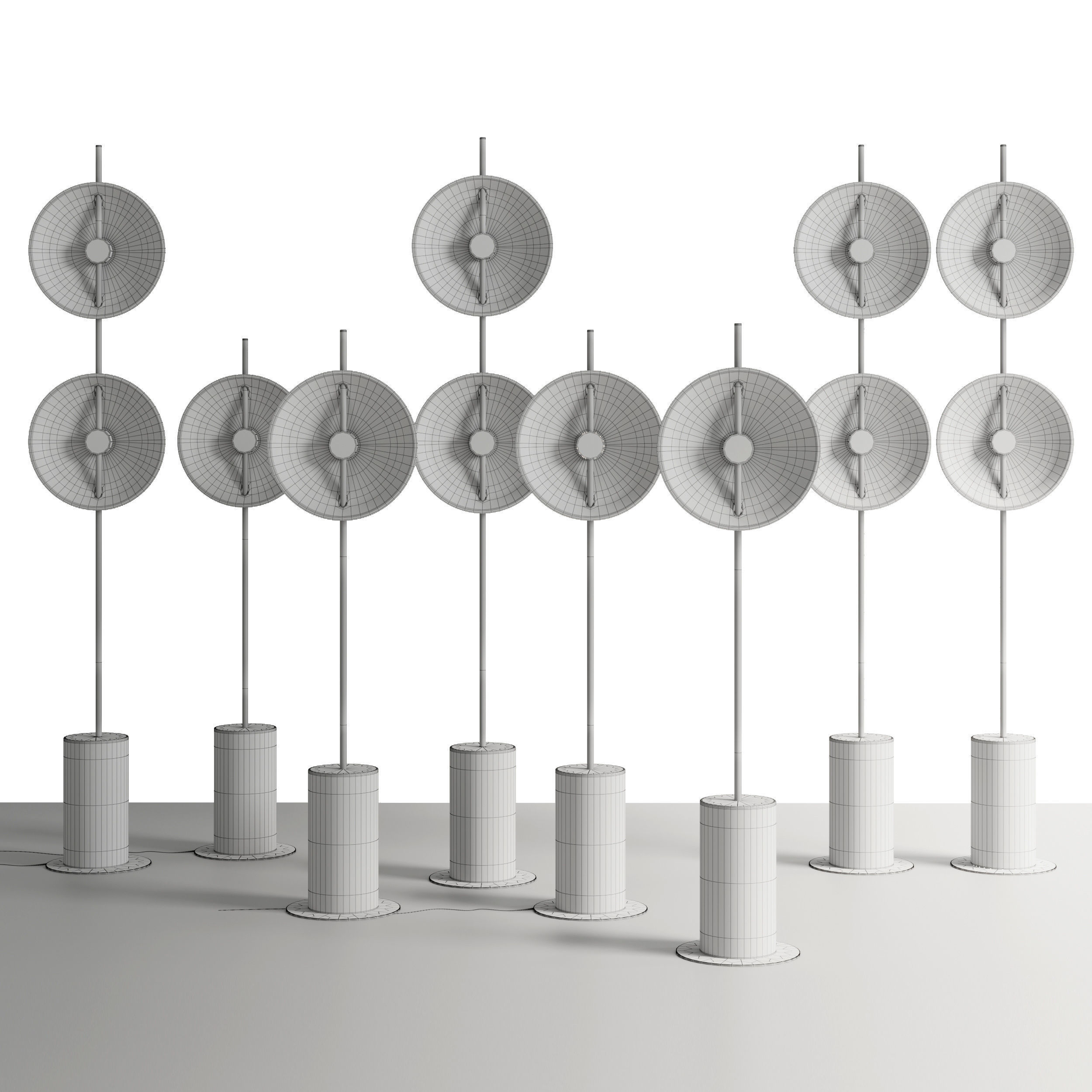 Rakamaba mito floor light Low-poly 3D model_4