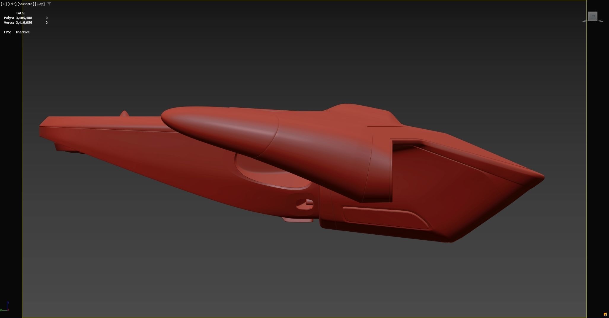 Sci-fi Airplane  3D model_15