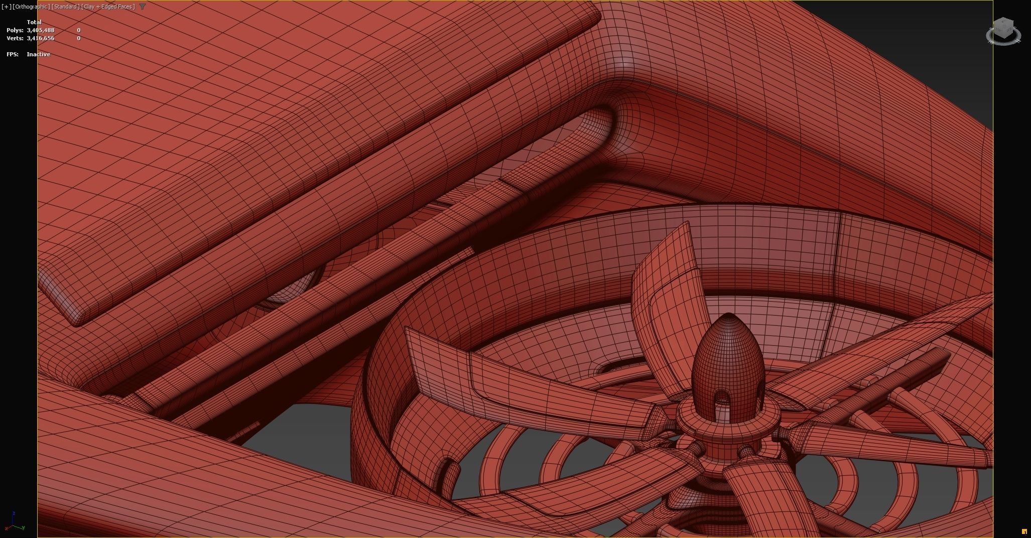 Sci-fi Airplane  3D model_22