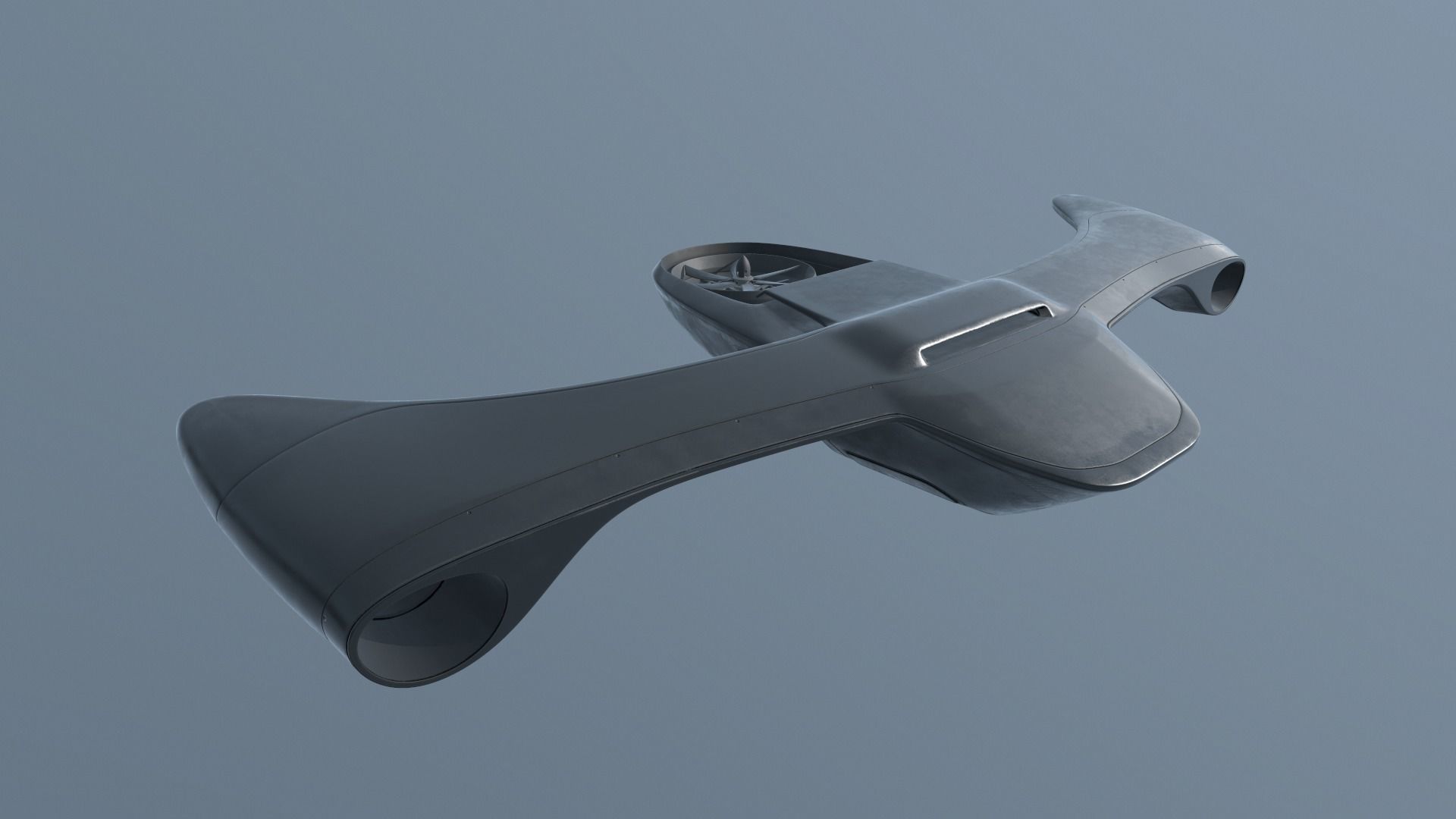Sci-fi Airplane  3D model_24