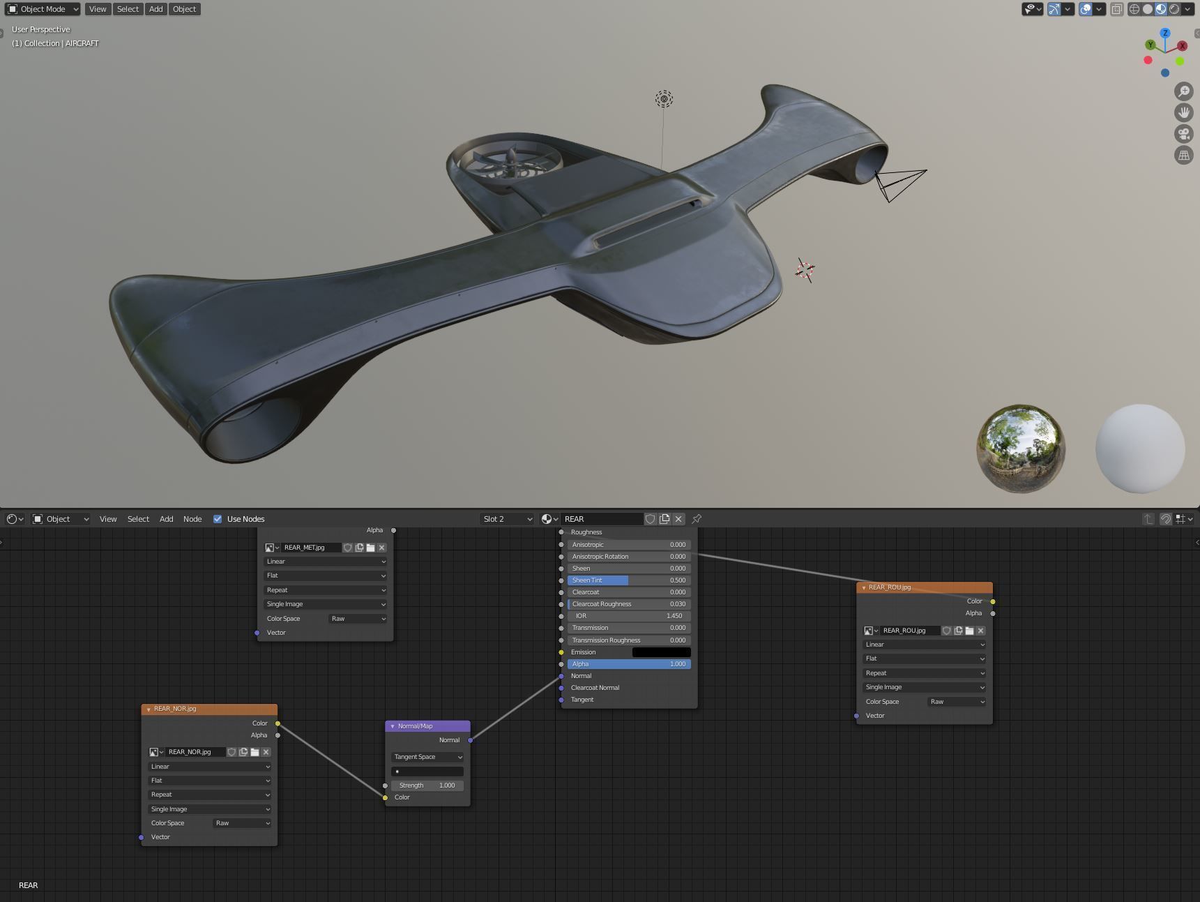 Sci-fi Airplane  3D model_11