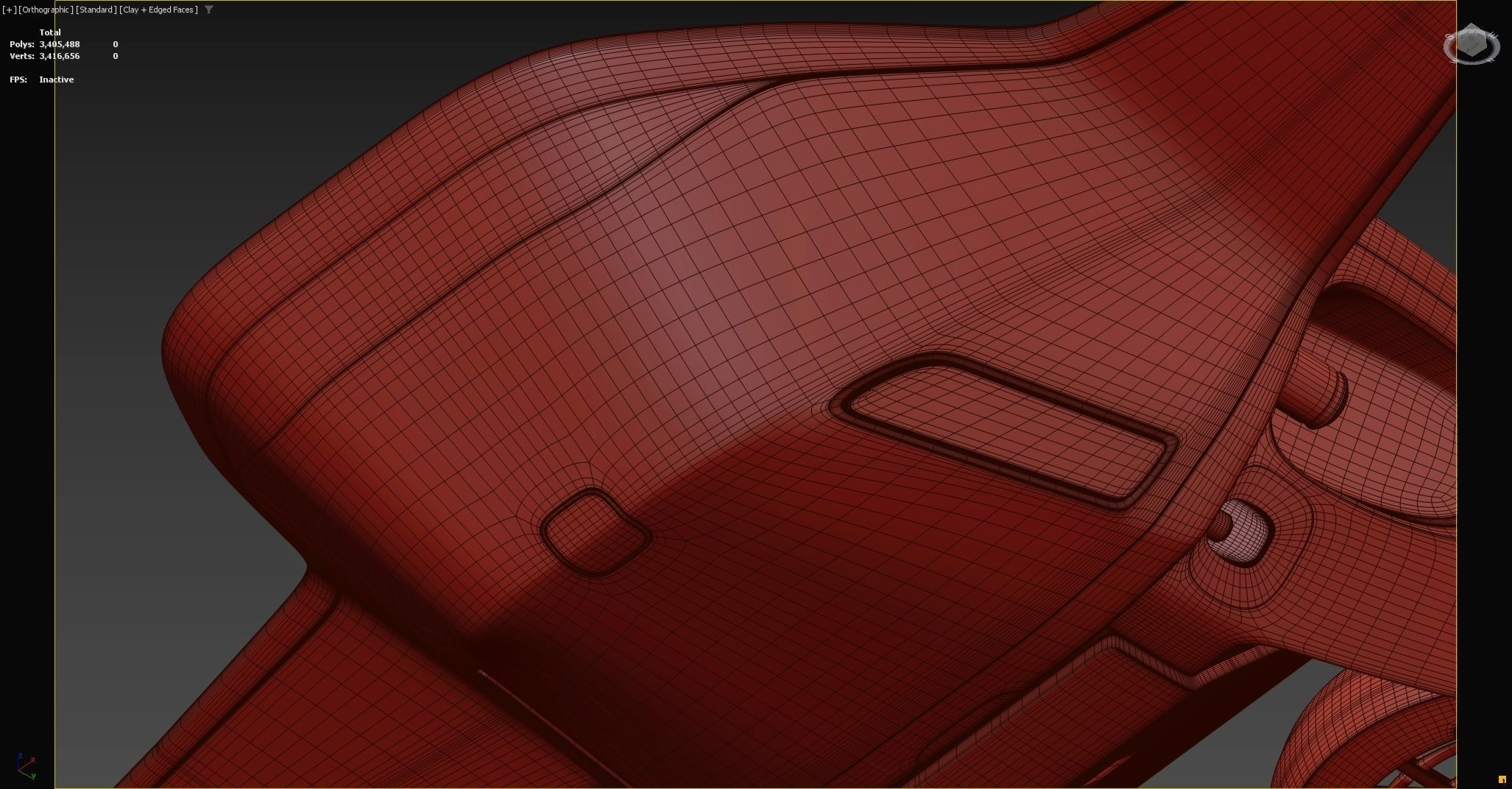 Sci-fi Airplane  3D model_21