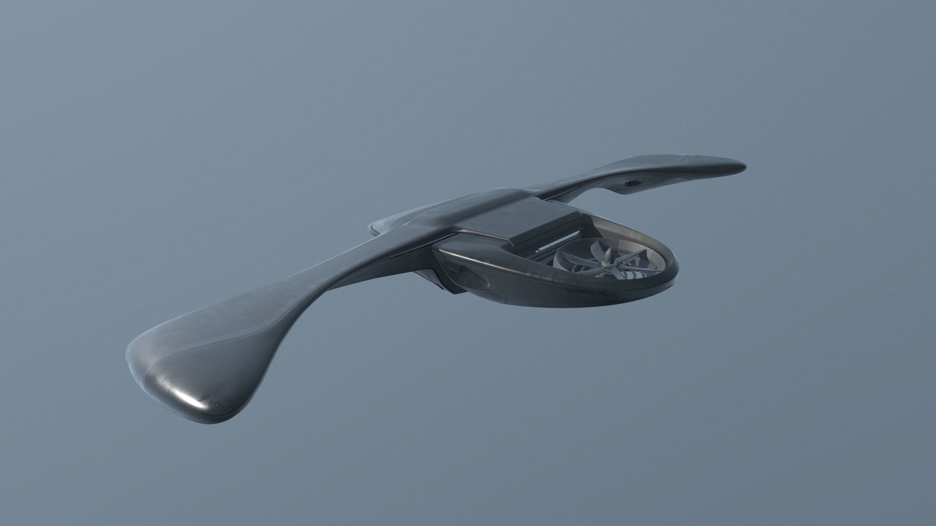 Sci-fi Airplane  3D model_26