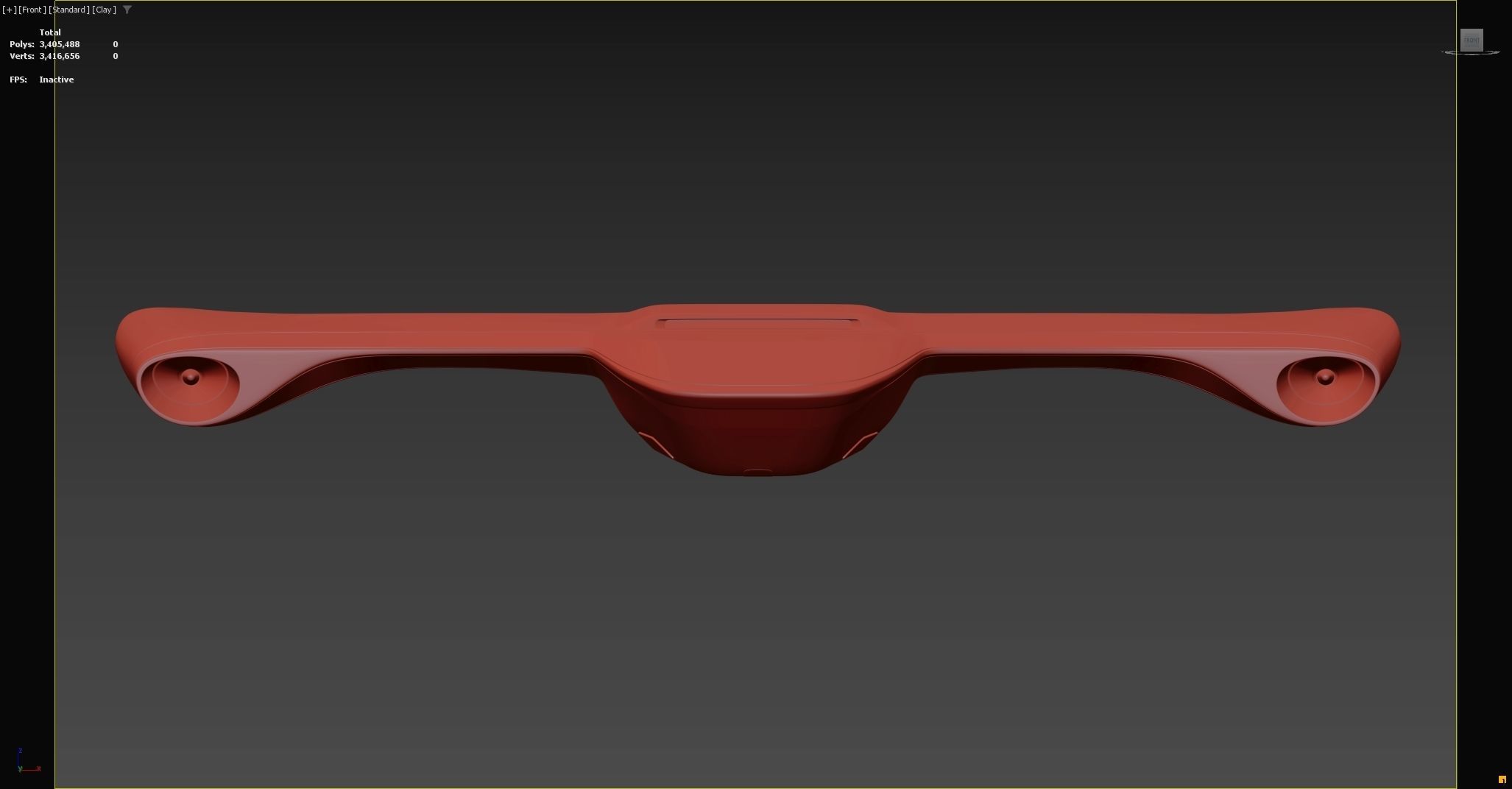 Sci-fi Airplane  3D model_14