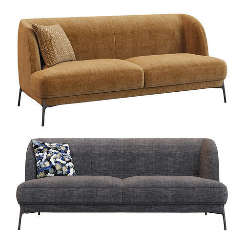 VELVET sofa Novamobil Low-poly 3D model