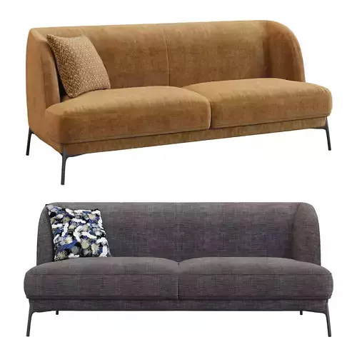 VELVET sofa Novamobil Low-poly 3D model