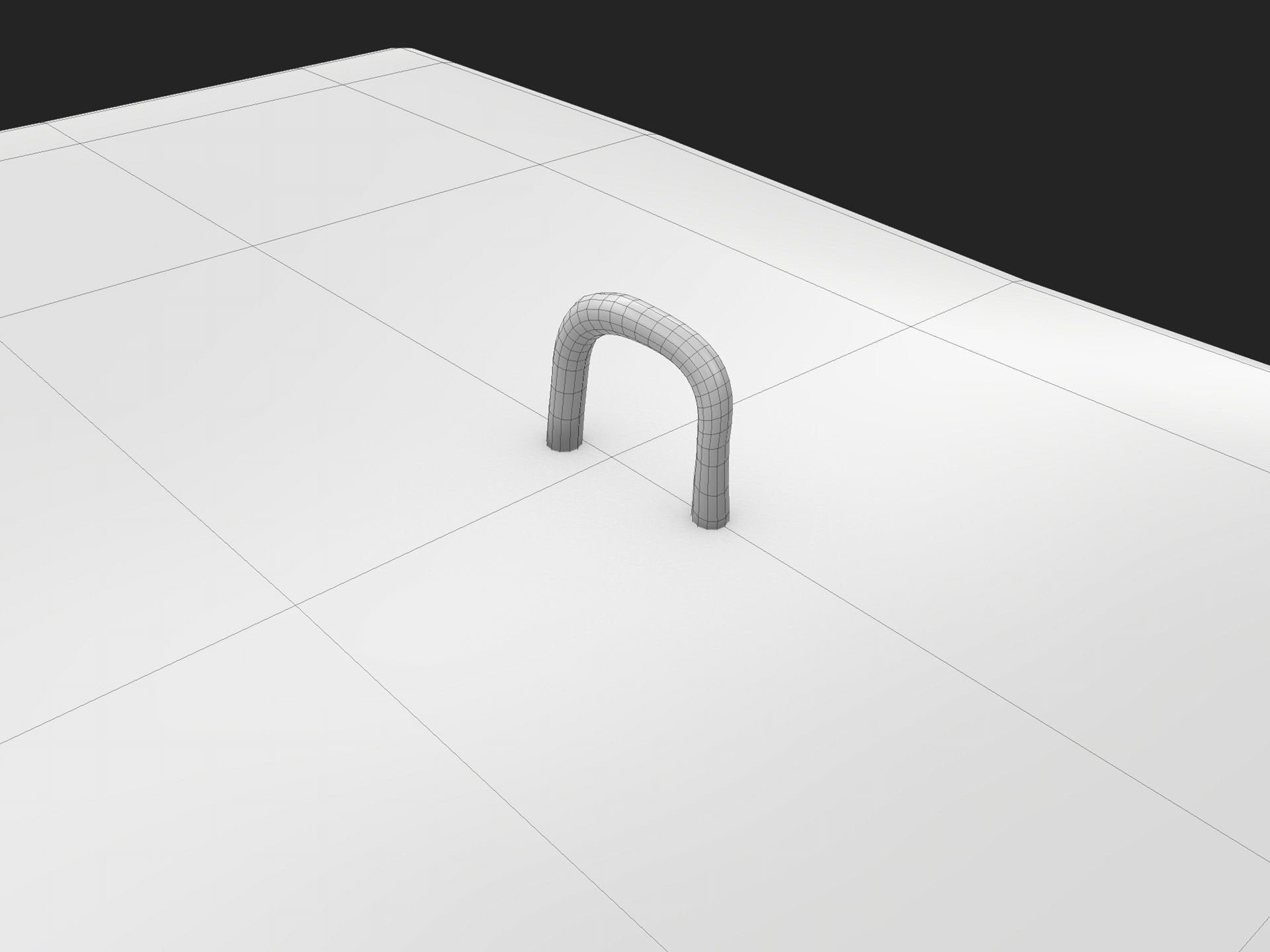 Concrete block 1x2x1 meters Low-poly 3D model_11