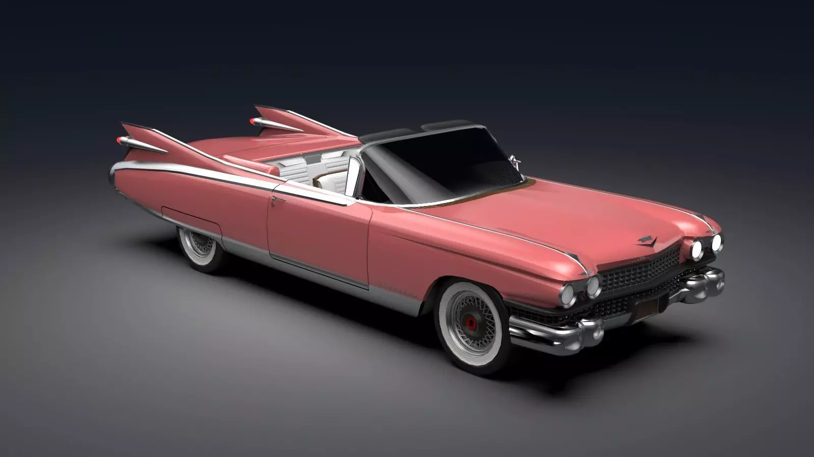 Classic Cadillac Eldorado Biarritz - High-Quality CGI Model 3D model