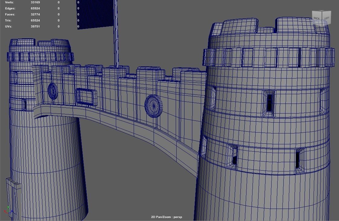 Bab-e-Khyber Low-poly 3D model_2