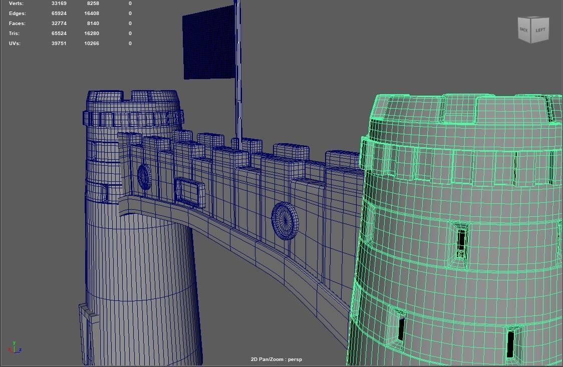 Bab-e-Khyber Low-poly 3D model_3