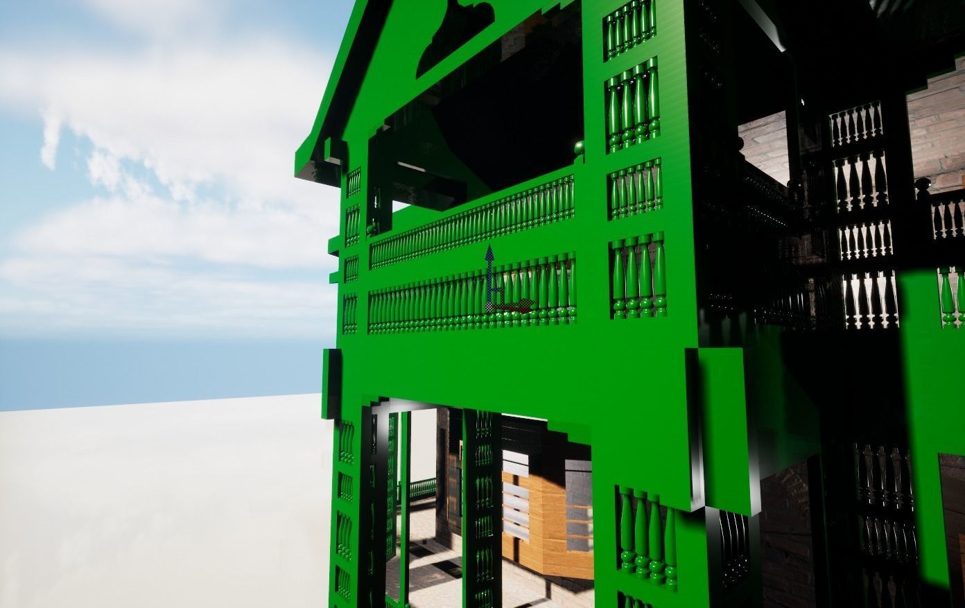 Quaid House Ziyarat Low-poly 3D model_7