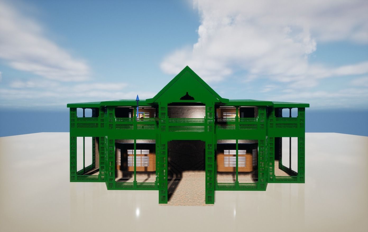 Quaid House Ziyarat Low-poly 3D model_9