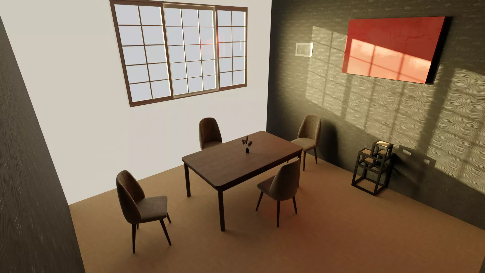Special chair and room design 3D model