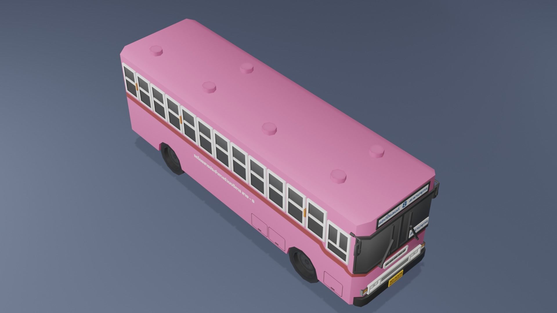 3d-model-pink-thai-bus-low-poly-vr-ar-low-poly-cgtrader