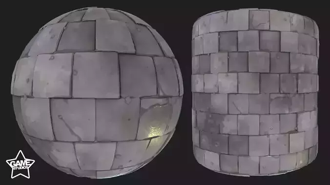 Stylized Floor Tiles Material 01 Texture