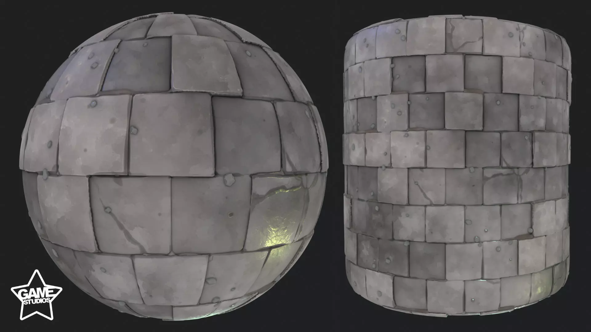 Stylized Floor Tiles Material 01 Texture_0