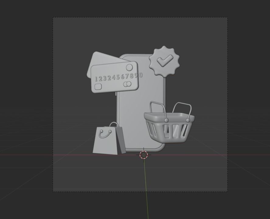 Discount 3d Illustration  Icon Pack 3D model_10