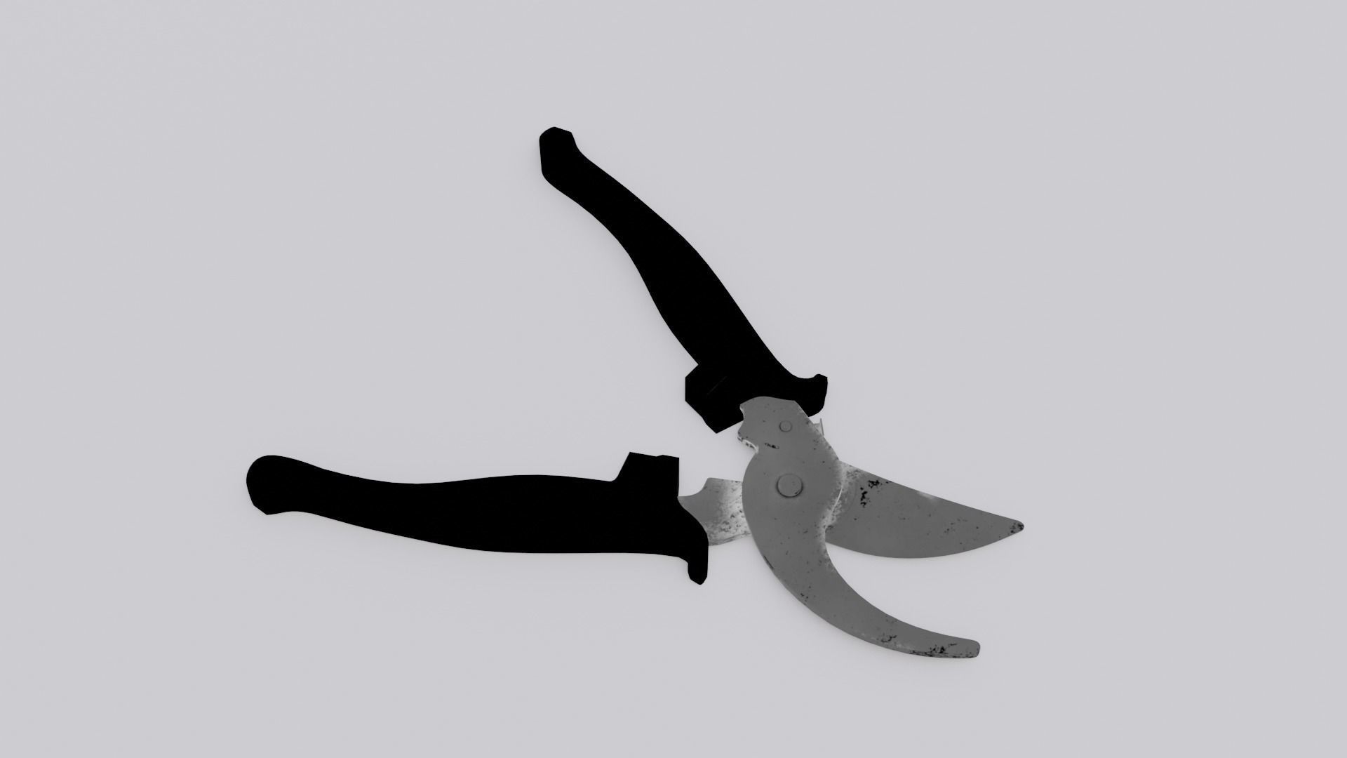 Pruning Scissor Low-poly 3D model_7