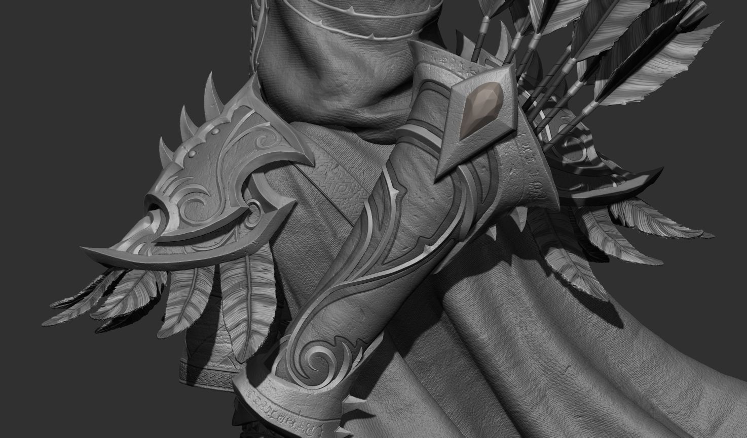 Sylvanas Bust Extreme high detail ready to print 3D print model_36