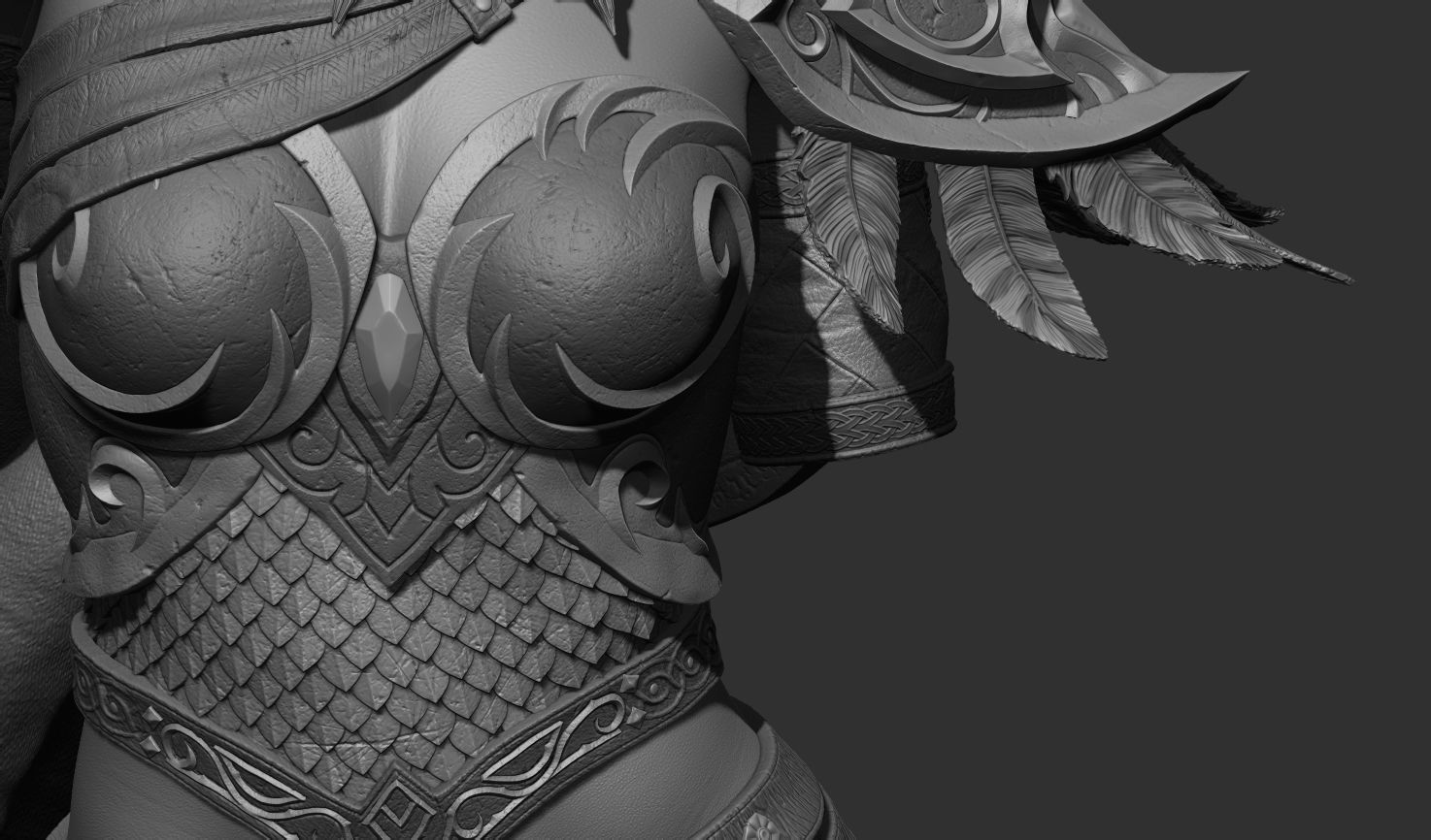 Sylvanas Bust Extreme high detail ready to print 3D print model_35