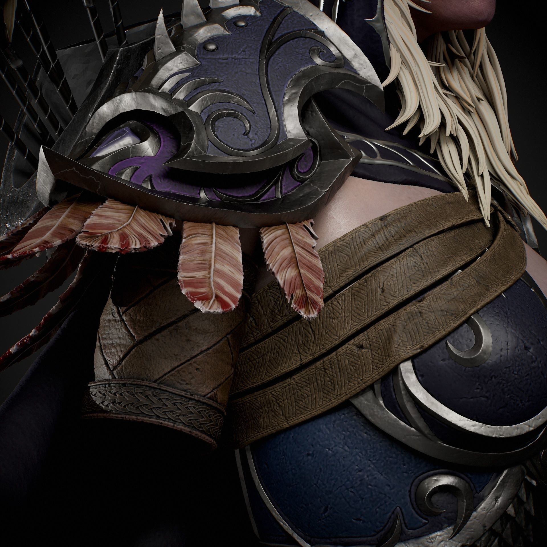 Sylvanas Bust Extreme high detail ready to print 3D print model_21
