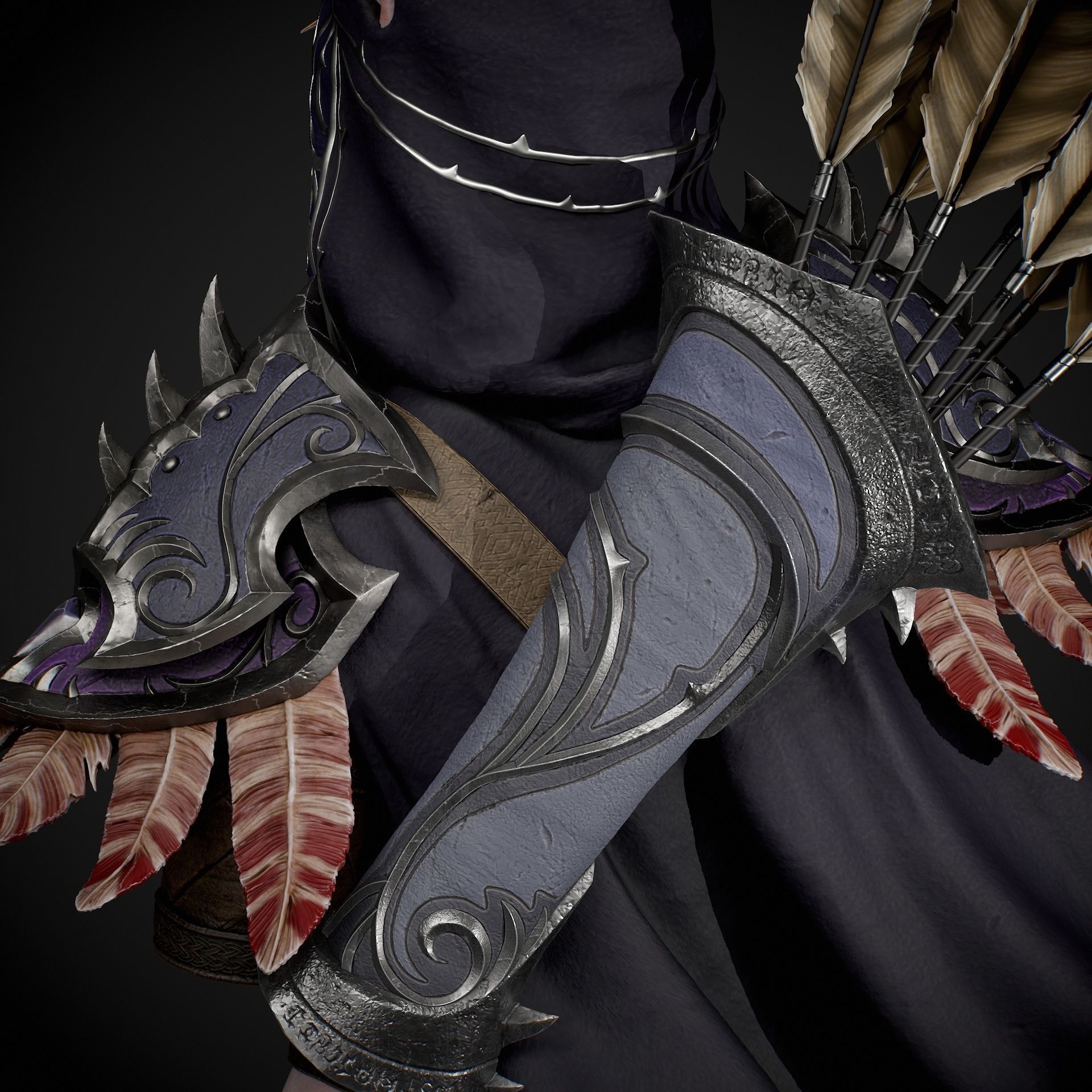 Sylvanas Bust Extreme high detail ready to print 3D print model_19