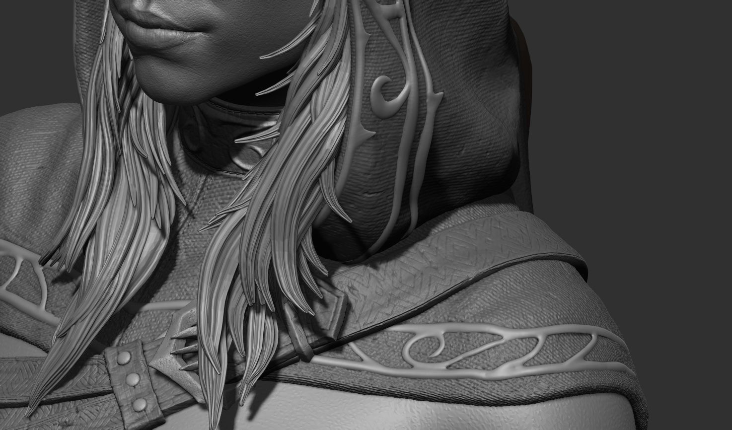 Sylvanas Bust Extreme high detail ready to print 3D print model_30