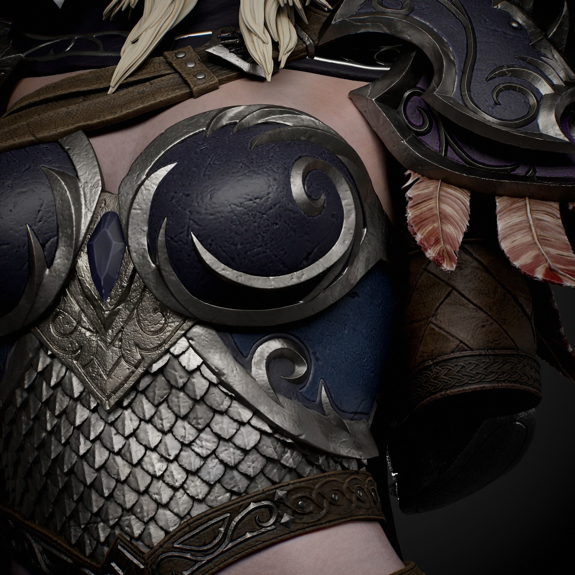 Sylvanas Bust Extreme high detail ready to print 3D print model_20