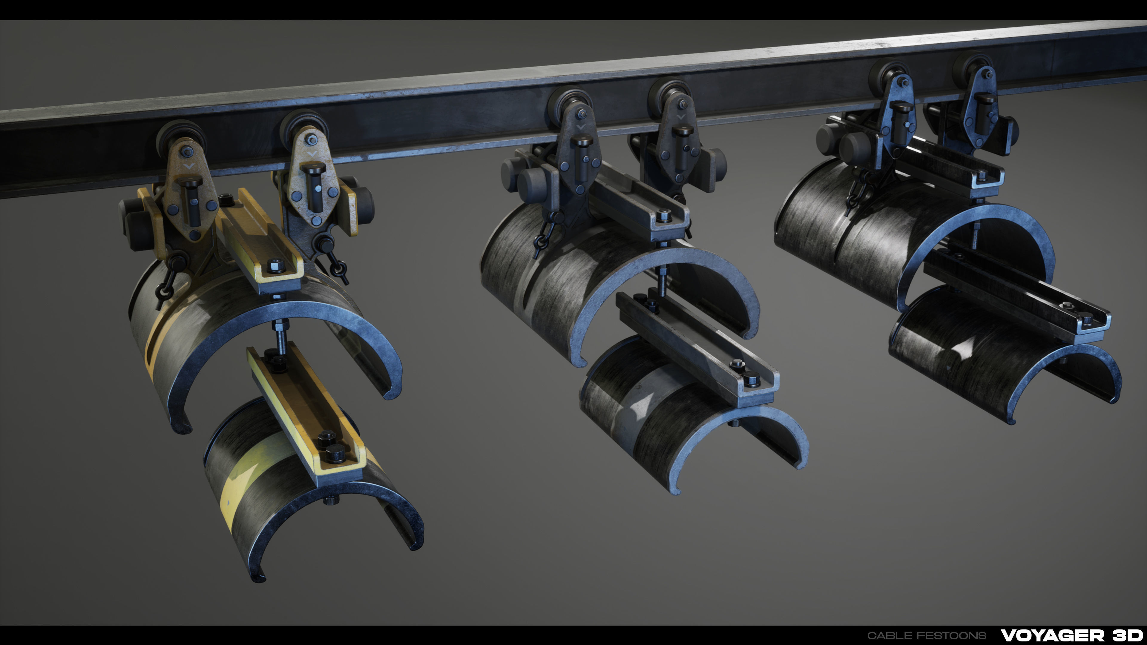 Industrial Cable Kit Vol 01 Low-poly 3D model_14