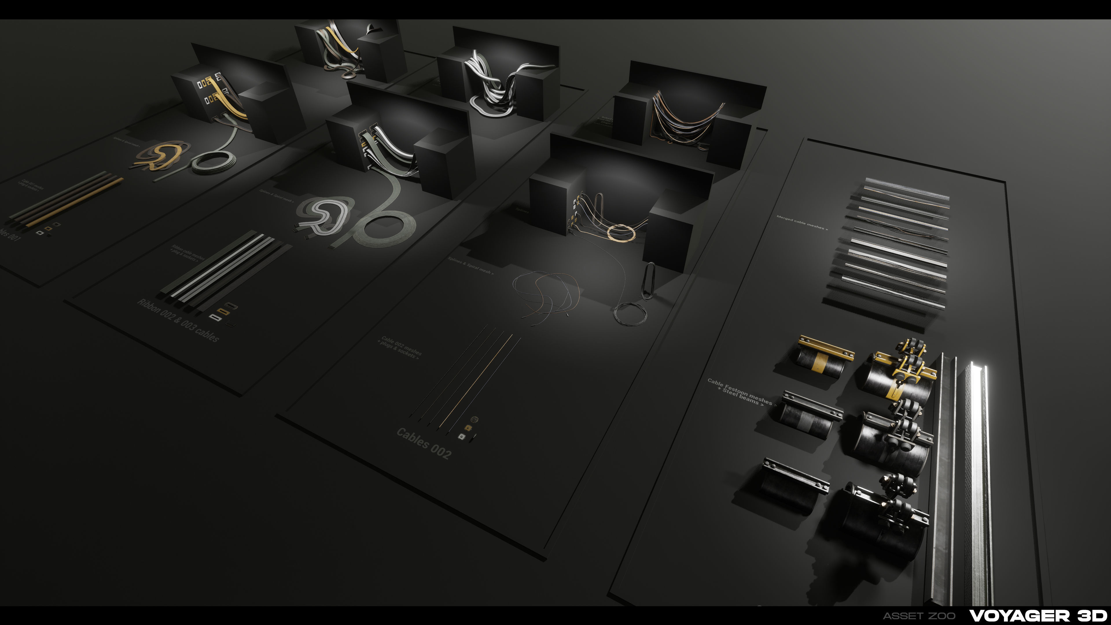 Industrial Cable Kit Vol 01 Low-poly 3D model_3