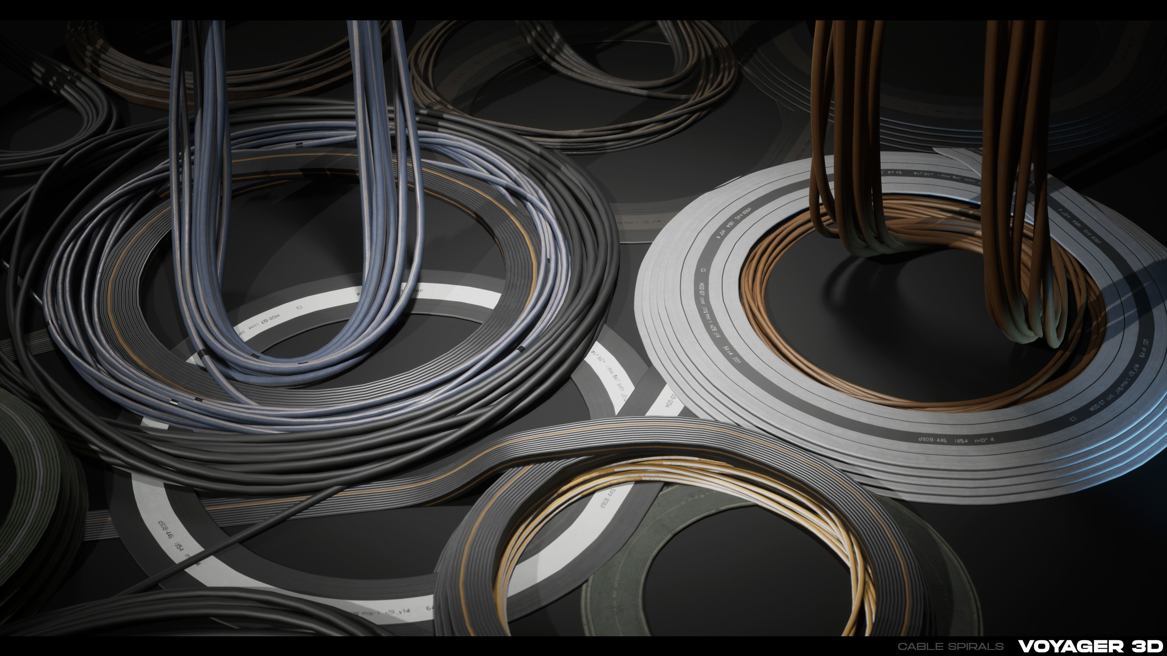 Industrial Cable Kit Vol 01 Low-poly 3D model_5