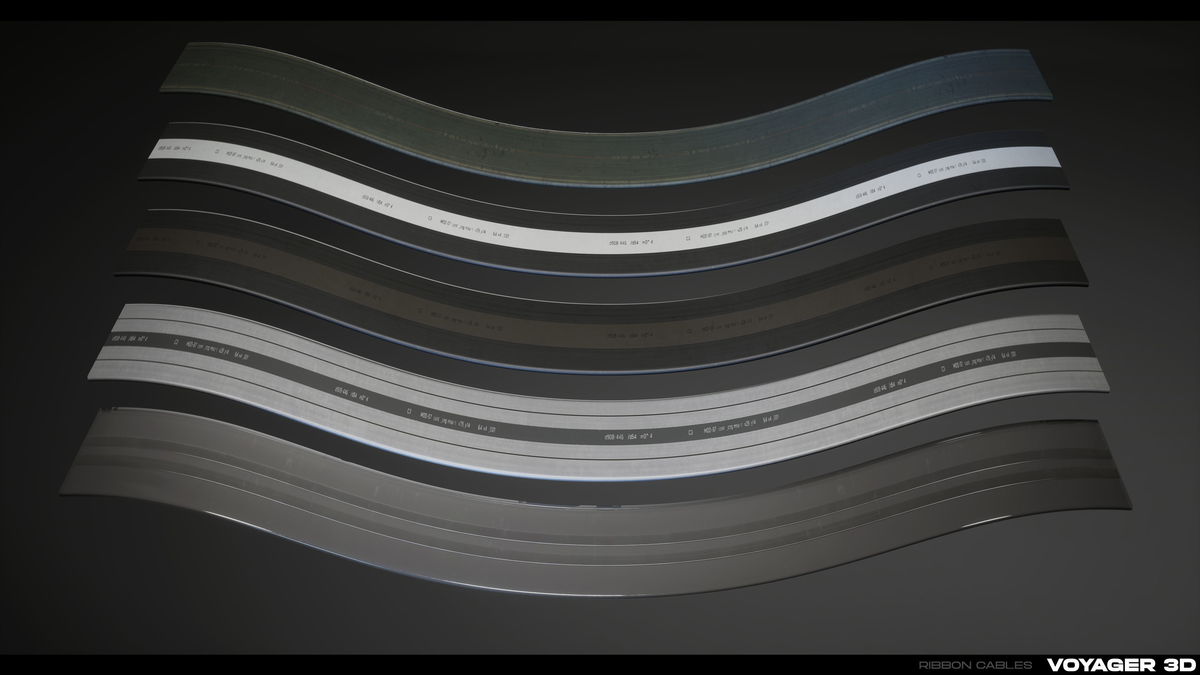 Industrial Cable Kit Vol 01 Low-poly 3D model_6