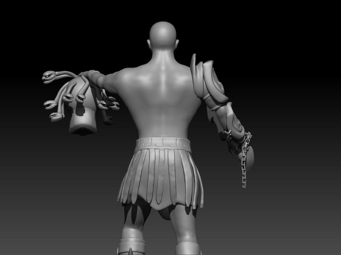 kratos 3D print model_4