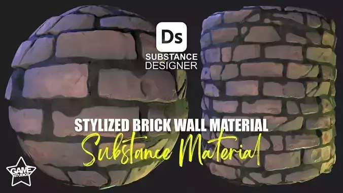 Stylized Brick Wall Material 04 Texture Stylized Brick Wall Material 04 Texture