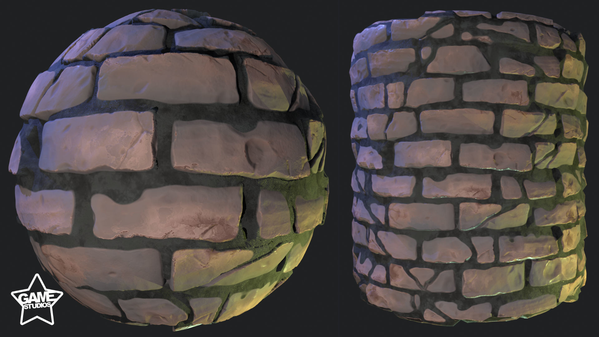 Stylized Brick Wall Material 04 Texture_3