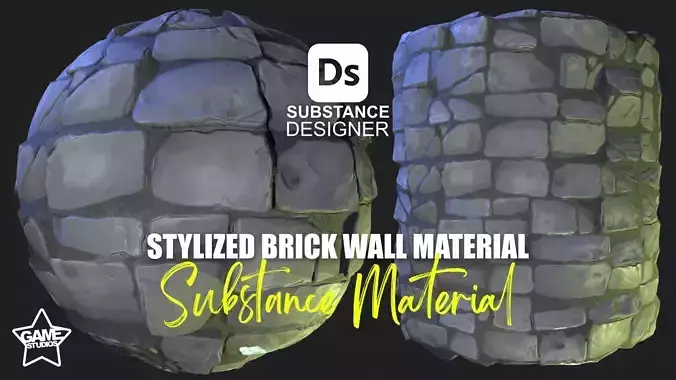 Stylized Brick Wall Material 05 Texture