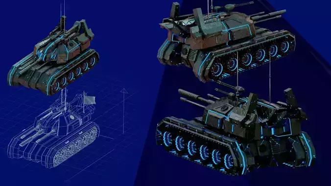 Futuristic tank