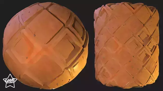Stylized Desert Tiles Material 01 Texture