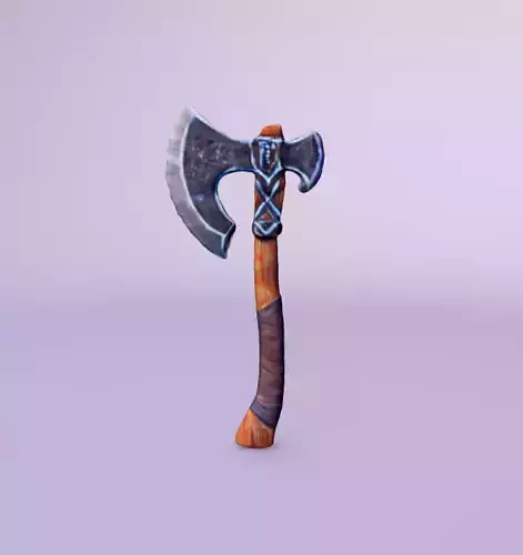 Vintage Style 3D Axe Model