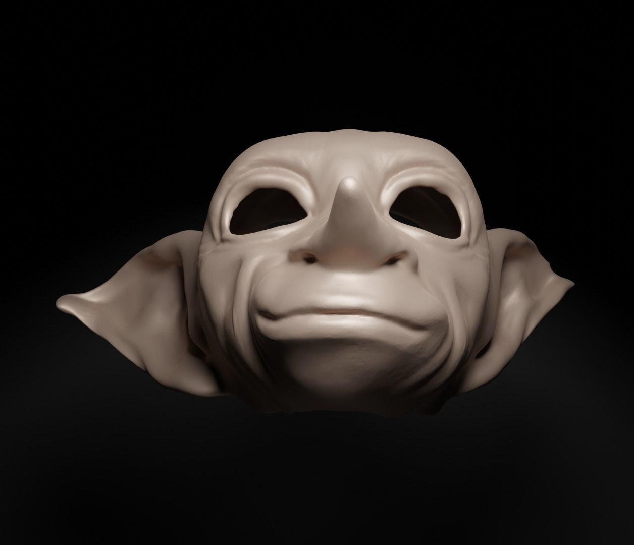 Dobby - Harry Potter Movie Cospay Costume Face Mask 3D print model_18