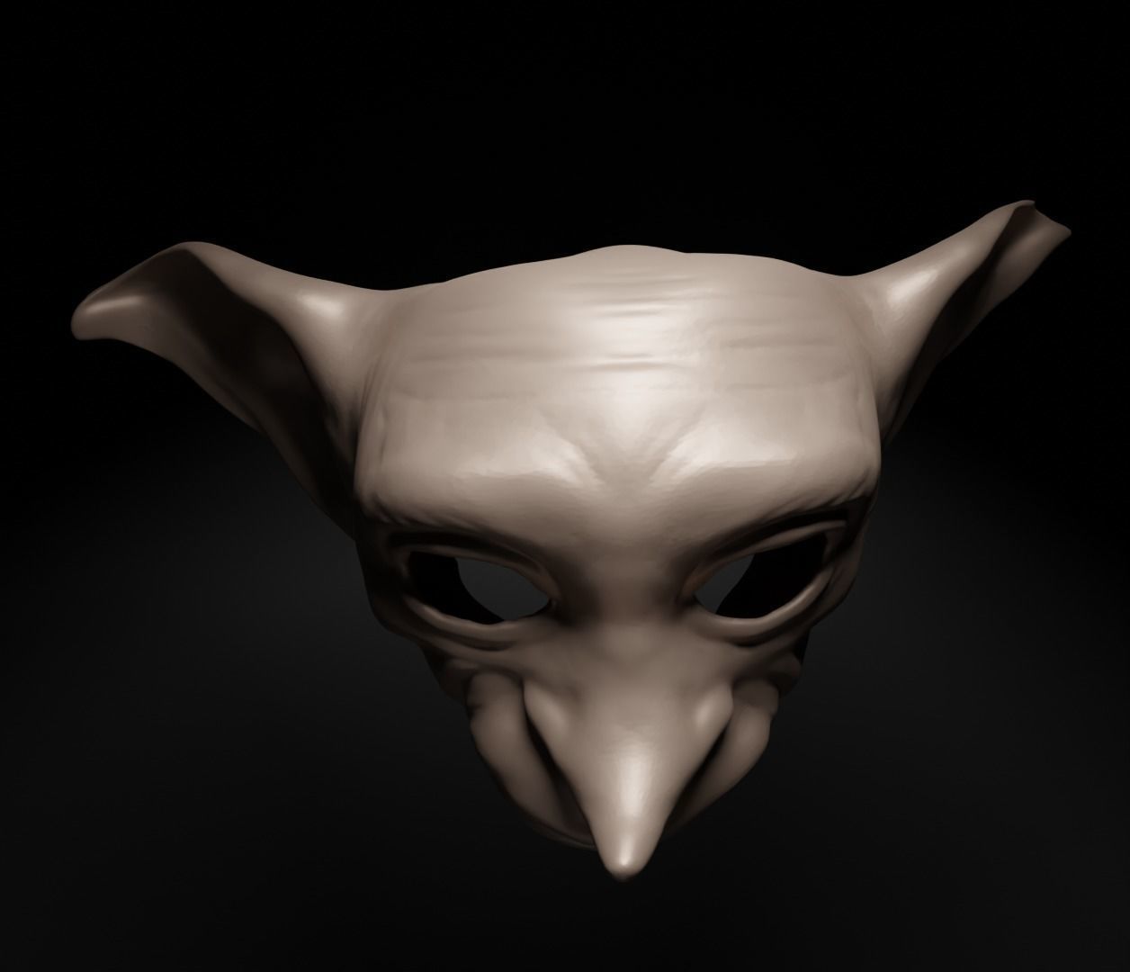 Dobby - Harry Potter Movie Cospay Costume Face Mask 3D print model_10