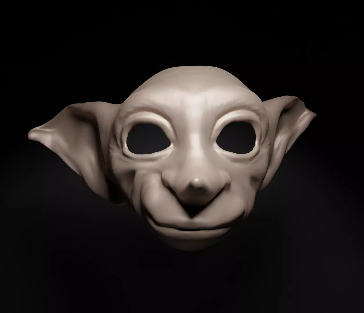Dobby - Harry Potter Movie Cospay Costume Face Mask 3D print model_0