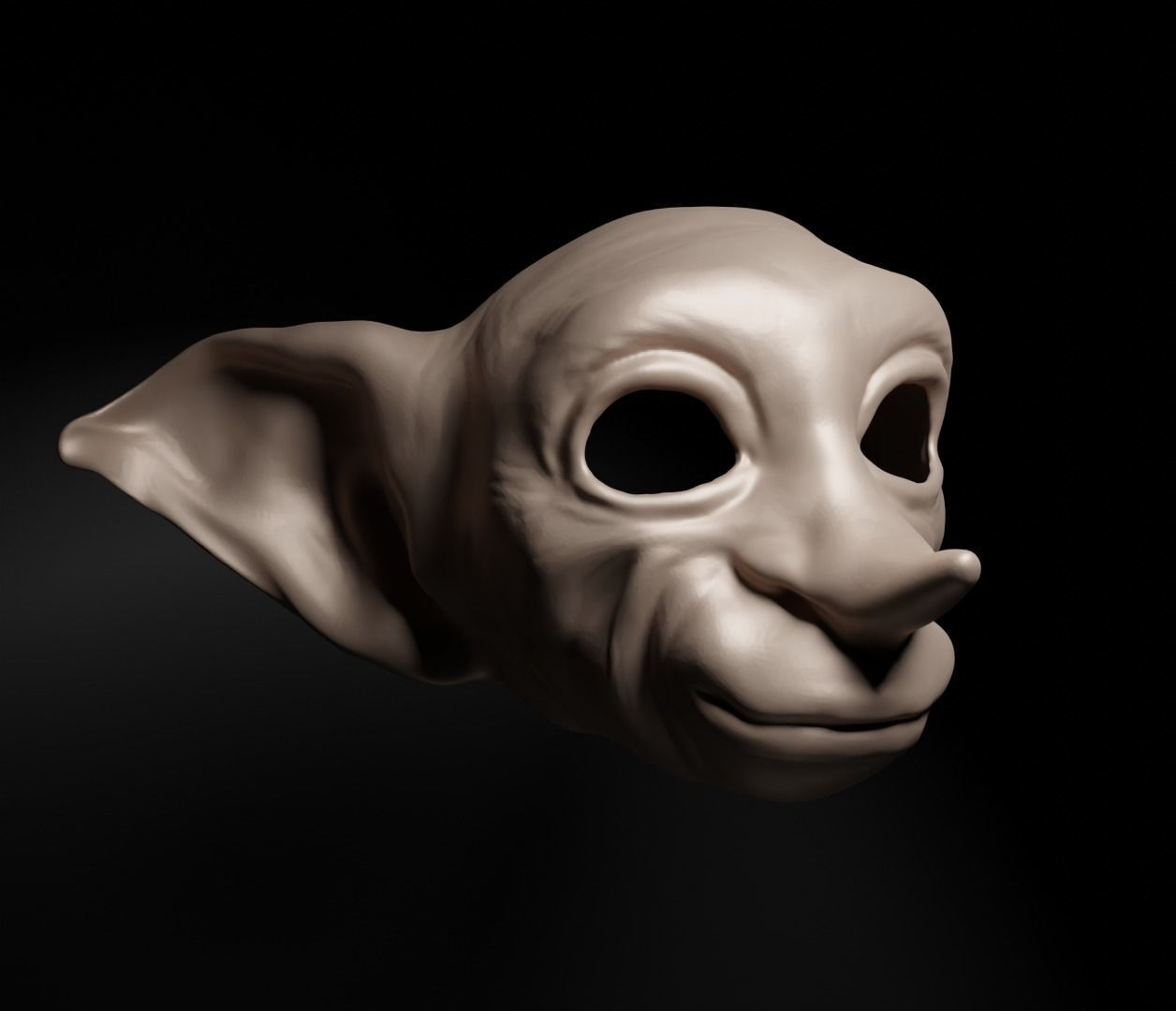 Dobby - Harry Potter Movie Cospay Costume Face Mask 3D print model_22