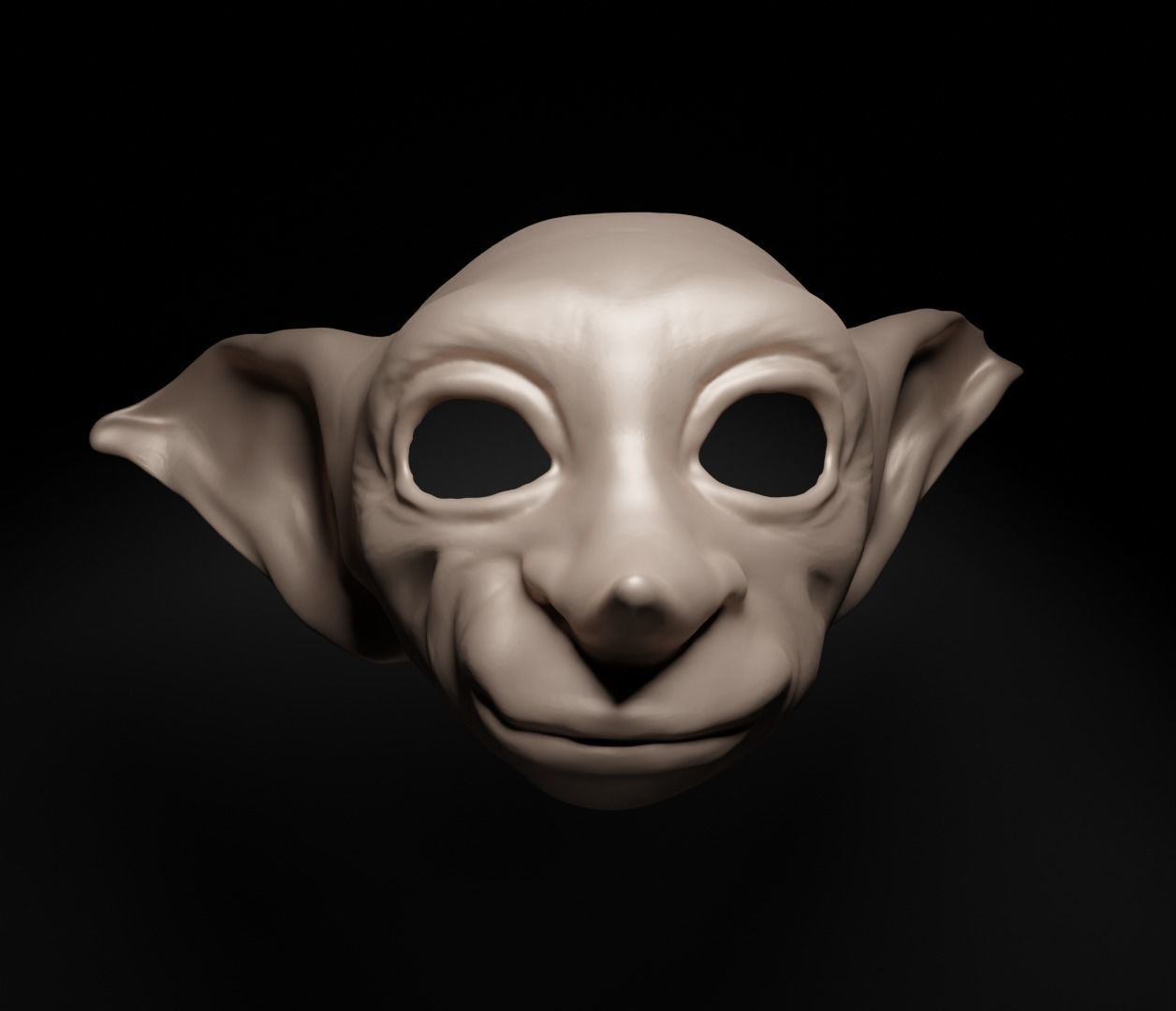 Dobby - Harry Potter Movie Cospay Costume Face Mask 3D print model_32